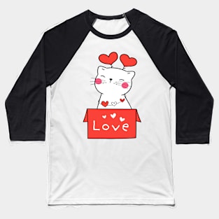 Love from a Cat Baseball T-Shirt